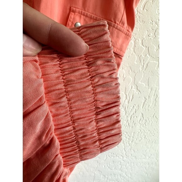 Lane Bryant Orange Pull on Trousers Woman's Size 26/28 Elastic Waist summer - Picture 2 of 16